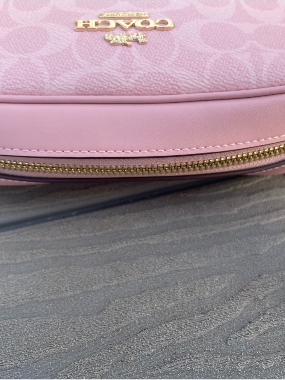 Coach Mini Jamie Pink Signature Crossbody - Picture 13 of 14